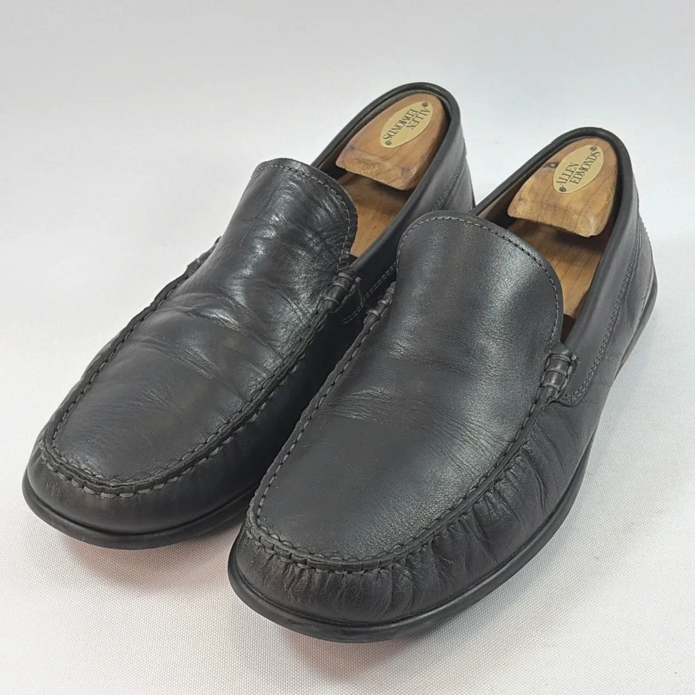 Ecco Classic Moc 2.0 Slip-On Driving Shoe Men's 44EU 11US Black Leather Loafers